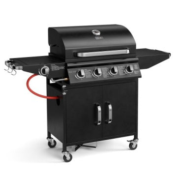 KOLER Relish V2 4+1 — czarny grill gazowy z żeliwnym rusztem