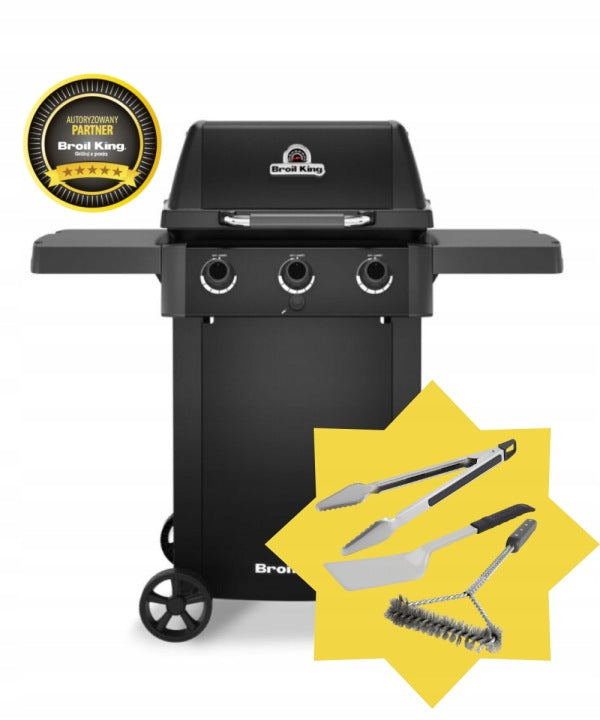 Broil King Gem 310 Shadow — kompaktowy grill gazowy z 3 palnikami