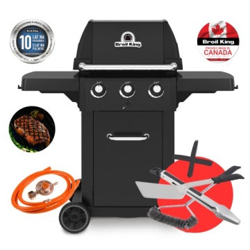 Broil King Royal 320 Shadow — ogrodowy grill gazowy z zestawem narzędzi