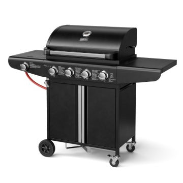 KOLER Relish V1 4+1 — duży czarny grill gazowy z żeliwnym rusztem
