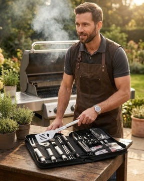 Homemaxs — zestaw akcesoriów grillowych 25 sztuk